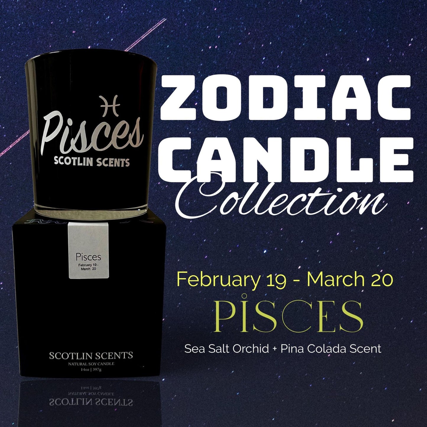 Zodiac Candle Collection |14 oz Soy Candles | Gift Ideas | Homeowner | Zodiac Sig