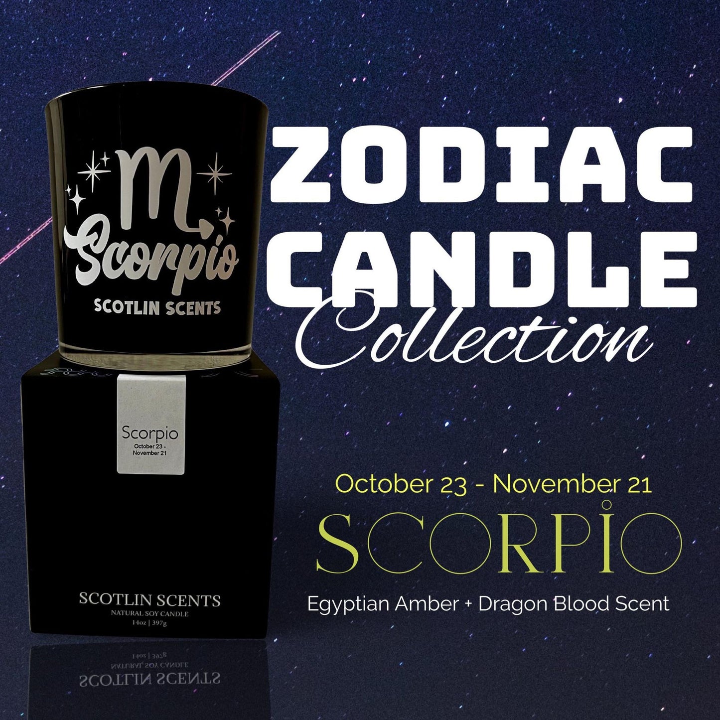 Zodiac Candle Collection |14 oz Soy Candles | Gift Ideas | Homeowner | Zodiac Sig
