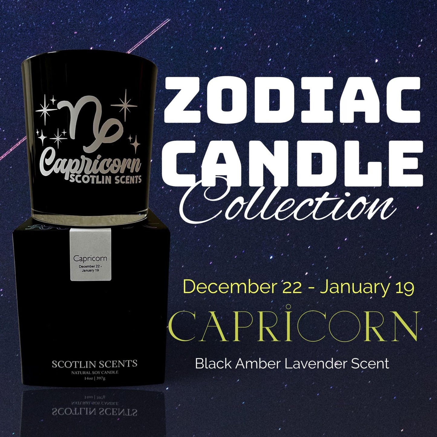 Zodiac Candle Collection |14 oz Soy Candles | Gift Ideas | Homeowner | Zodiac Sig