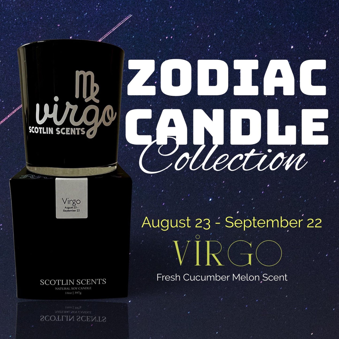 Zodiac Candle Collection |14 oz Soy Candles | Gift Ideas | Homeowner | Zodiac Sig