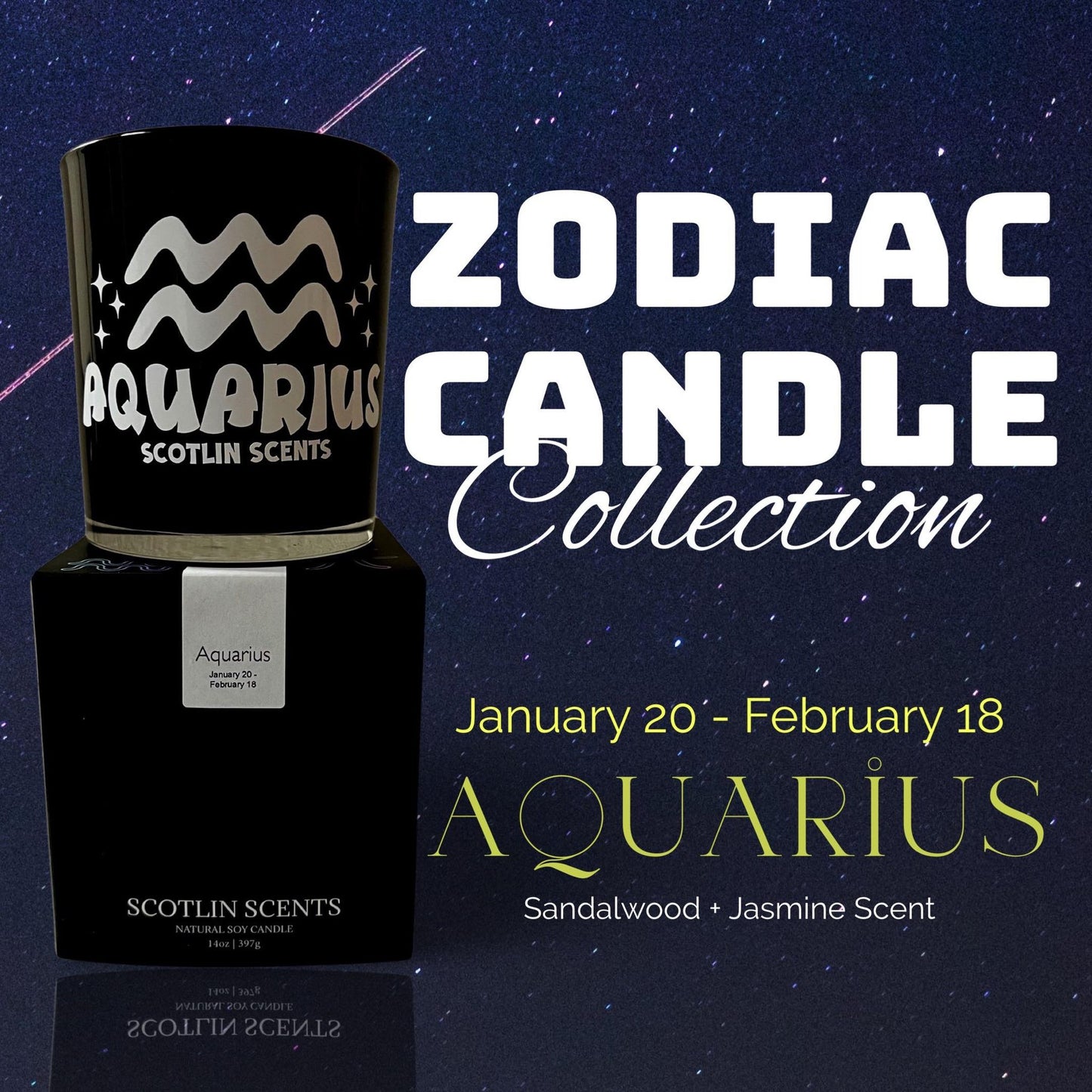 Zodiac Candle Collection |14 oz Soy Candles | Gift Ideas | Homeowner | Zodiac Sig