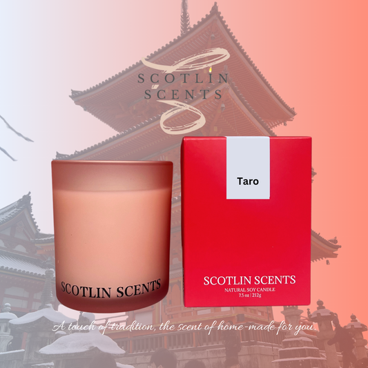 Taro Soy Candle – 7.5 oz Natural Soy Wax