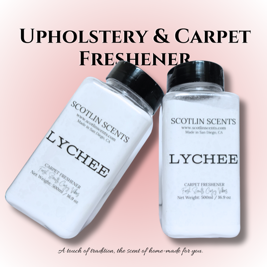 Lychee Upholstery & Carpet Freshener | Natural Odor Eliminator | Home & Car Deodorizer | Scotlin Scents