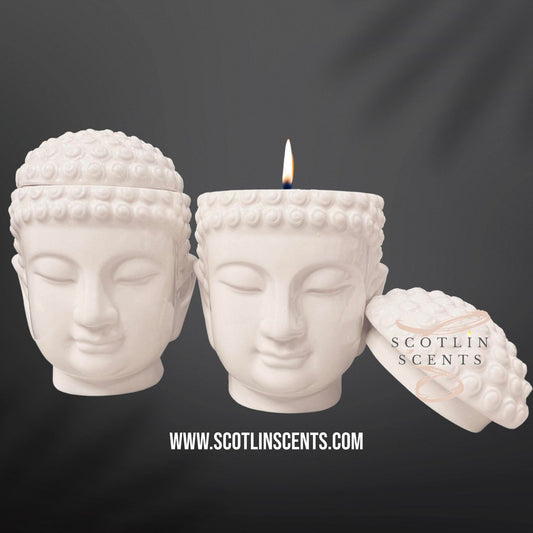 Buddha Head Candle
