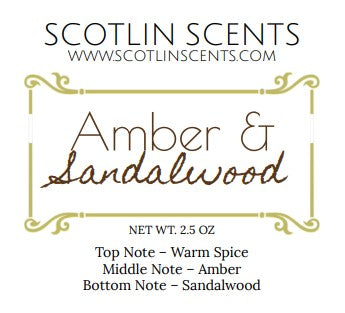 Amber and Sandalwood Wax Melts