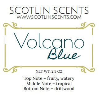 Strong Scented Wax Melts  Volcano Capri Blue – Scotlin Scents