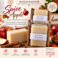 Spice Apple | Handmade Cold Process Soap Bar | Plant Based Oils | Artisan Small Batch Soap | Includes Bamboo Soap Holder