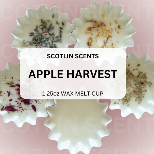 Apple Harvest Wax Melt Cups in Wax Melt Liners (1.25 oz Each) | Easy Clean up | Gifting