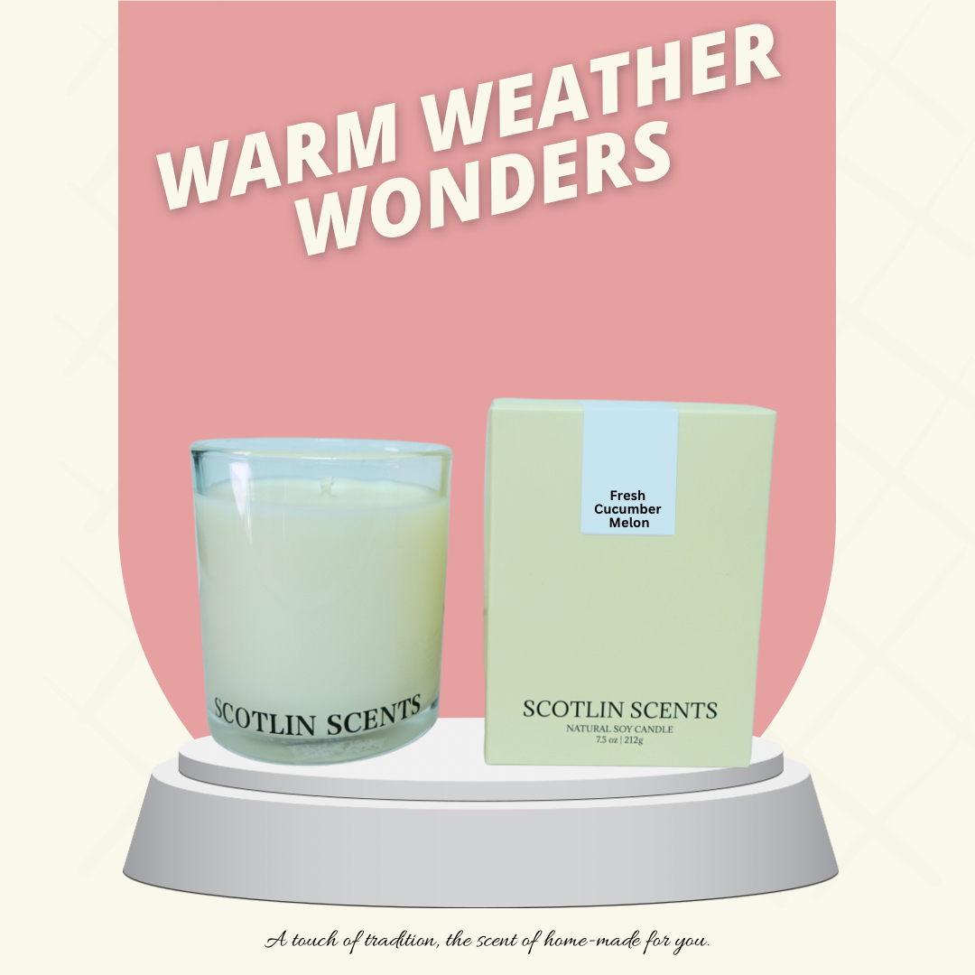 Fresh Cucumber Melon Soy Candle | Scotlin Scents