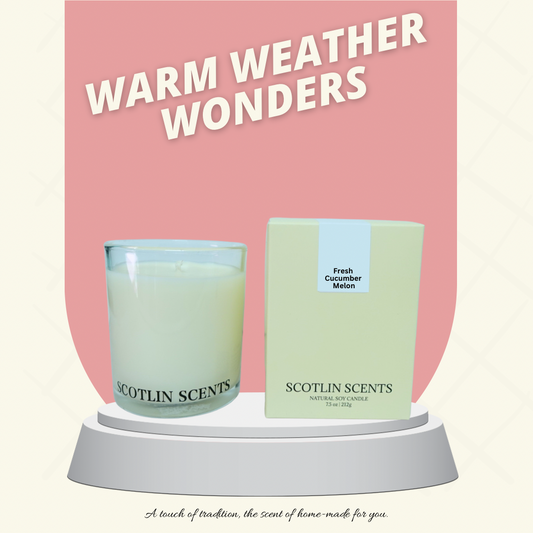 Fresh Cucumber Melon Soy Candle | Scotlin Scents