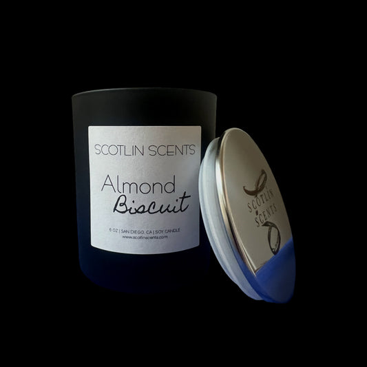 Almond Biscuit | 6 oz Black Matte Candle