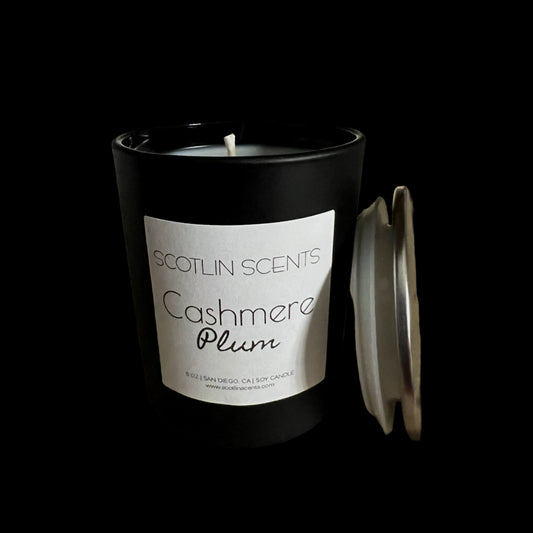 Cashmere Plum | 6 oz Black Matte Candle