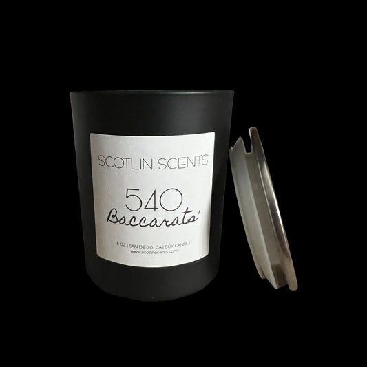 540 | 6 oz Black Matte Candle