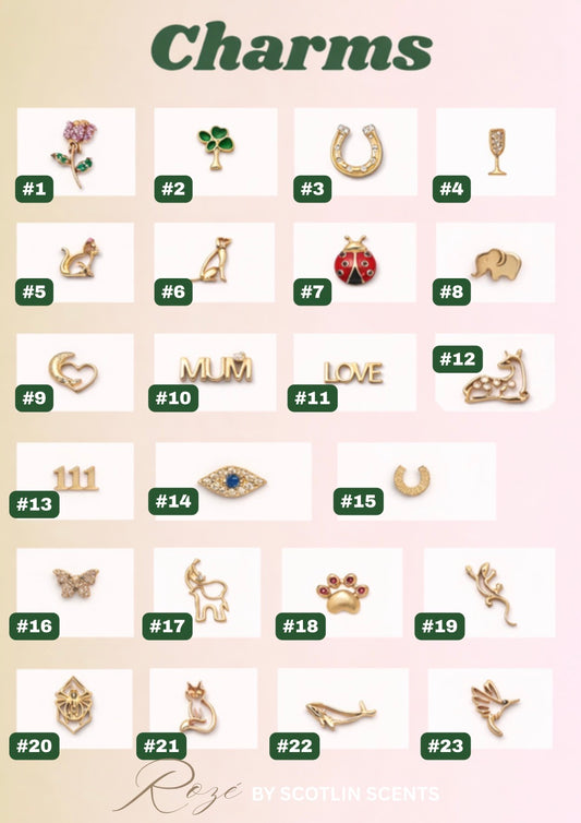 Gold Tone Charms for Necklace Bracelet – Roze Collection Jewelry