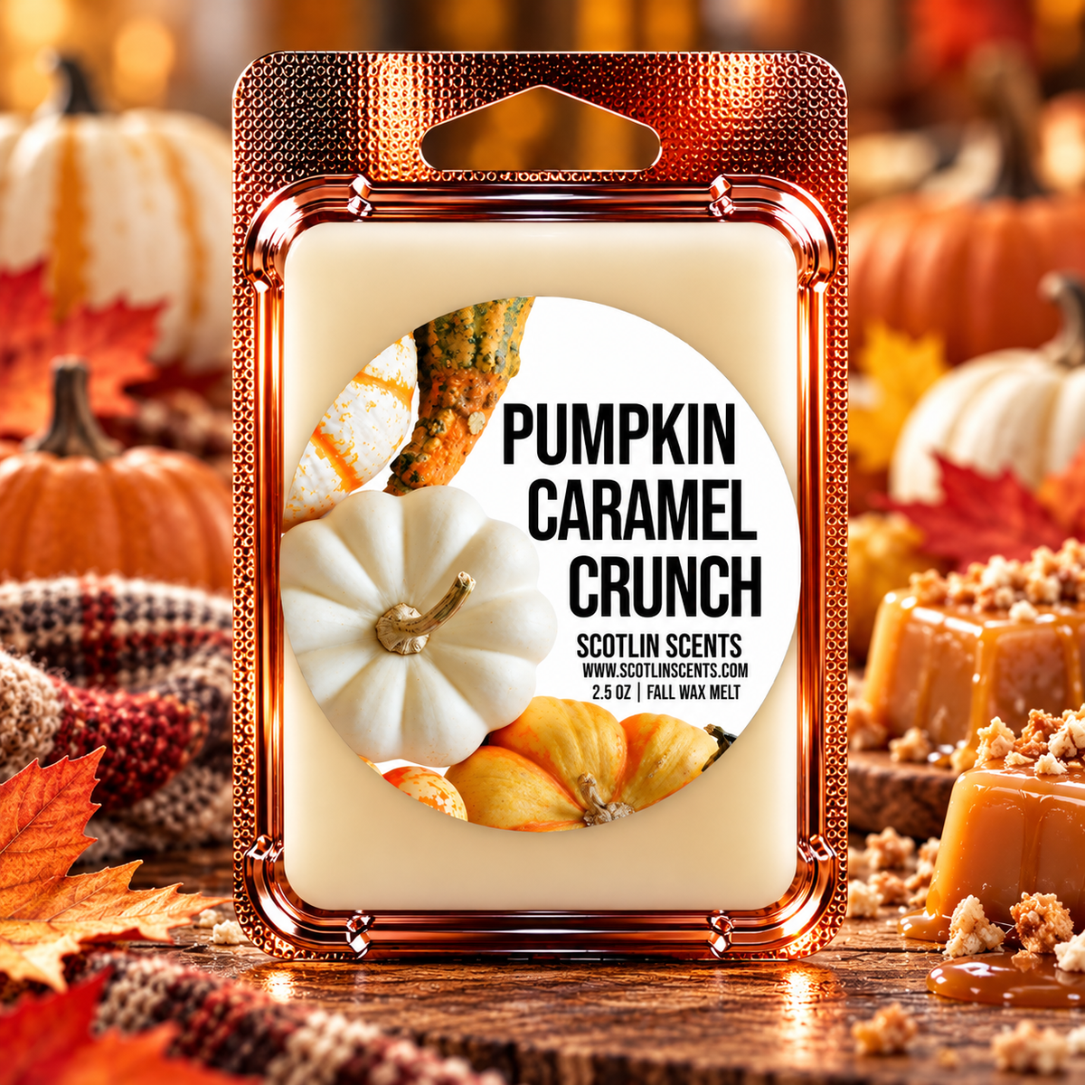 Pumpkin Caramel Crunch | Fall Wax Melts