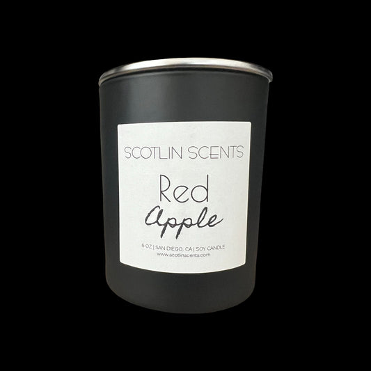 Red Apple | 6 oz Black Matte Candle