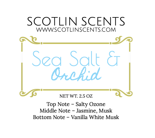 Sea salt and orchid